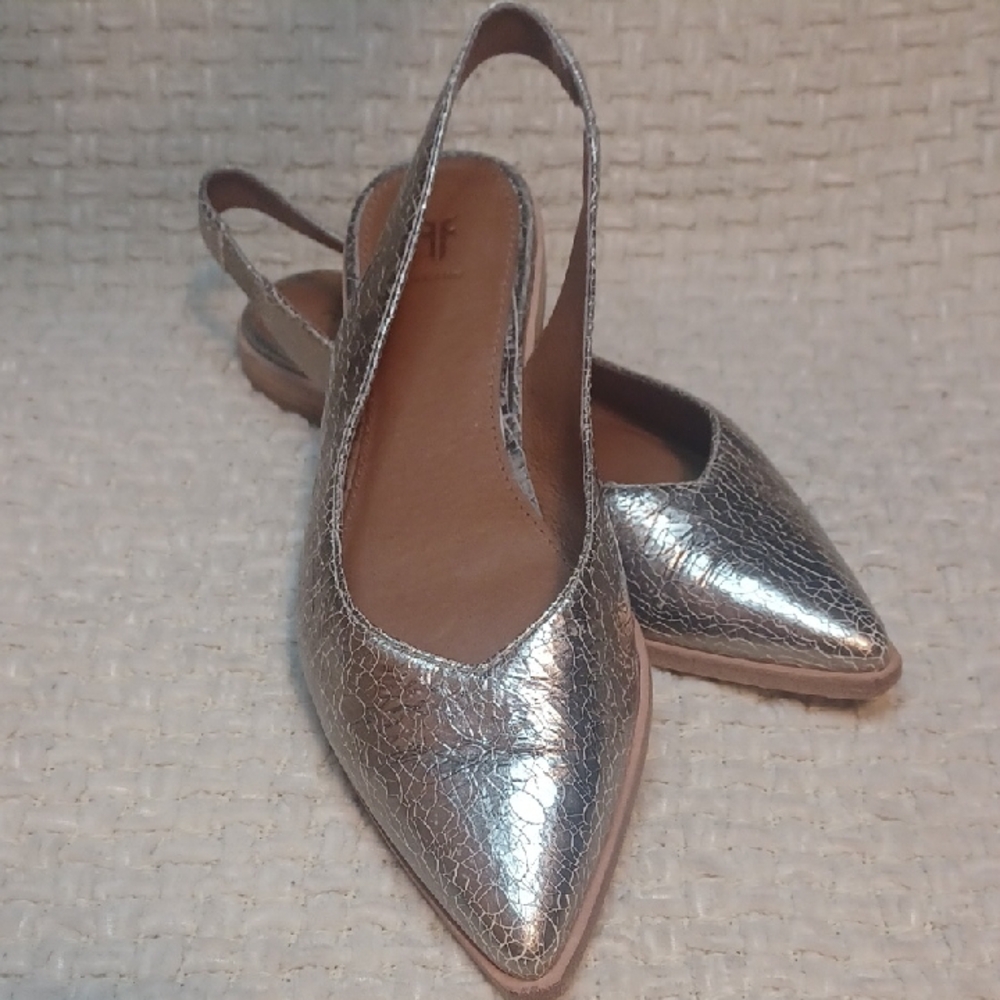 Frye Metallic Slingback Shoes